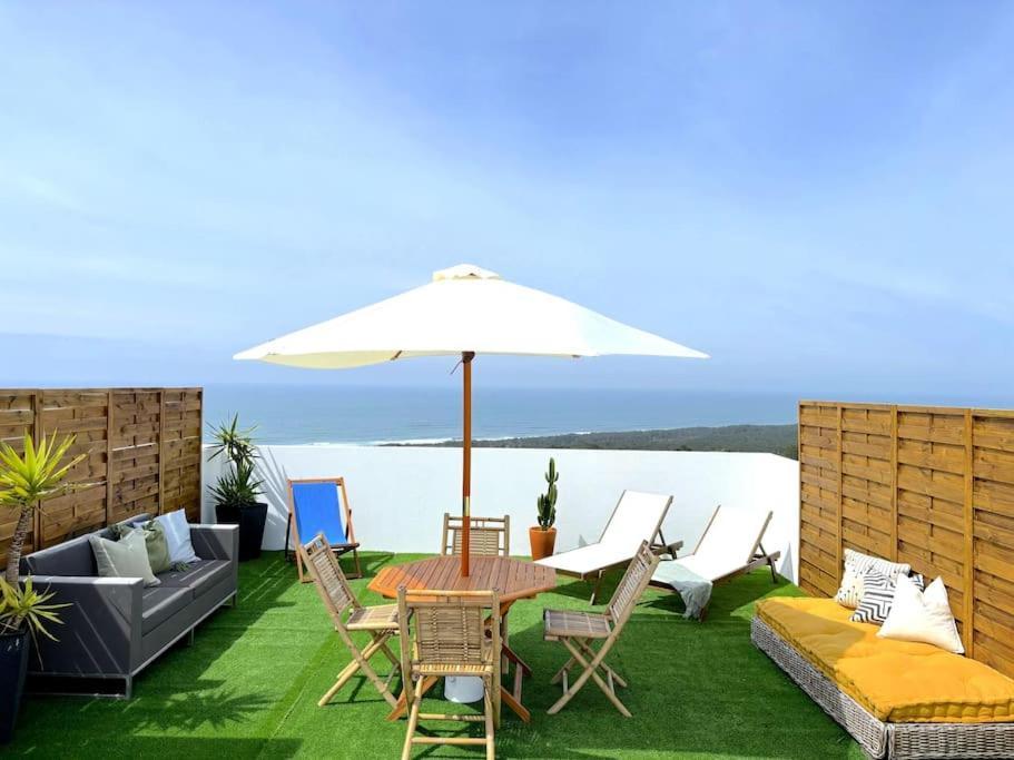 Nazaré Ocean Flat - Private Rooftop Terrace BBQ Extérieur photo